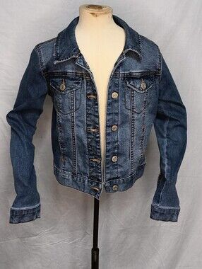 Mudd Dark Blue Denim Jean Jacket girls Size 10
